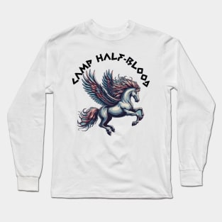 Mythical Winged Horse: Pegasus camp half blood - percy jackson Long Sleeve T-Shirt